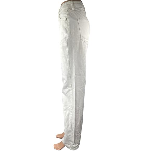 NA-KD Women's White High Waisted Relaxed Fit Straight Leg Denim Jeans Size 32 - Picture 2 of 5